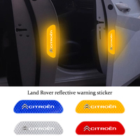 Car Door Reflective Sticker Night Light Warning Decal For Citroen C3 C5 Aircross C5X C4 Cactus Picasso e-C3 e-C4 C1 C-Crosser C6