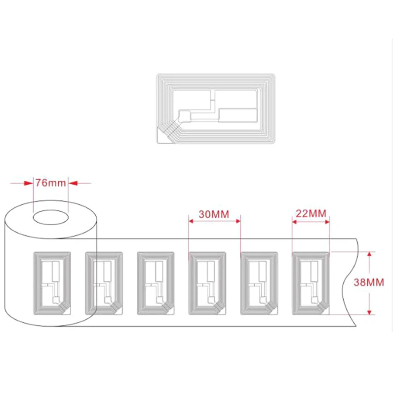 10 Stuks Ntag213 Nfc Iso 14443a 13.56Mhz Rfid Programmeur Chip Universeel Label