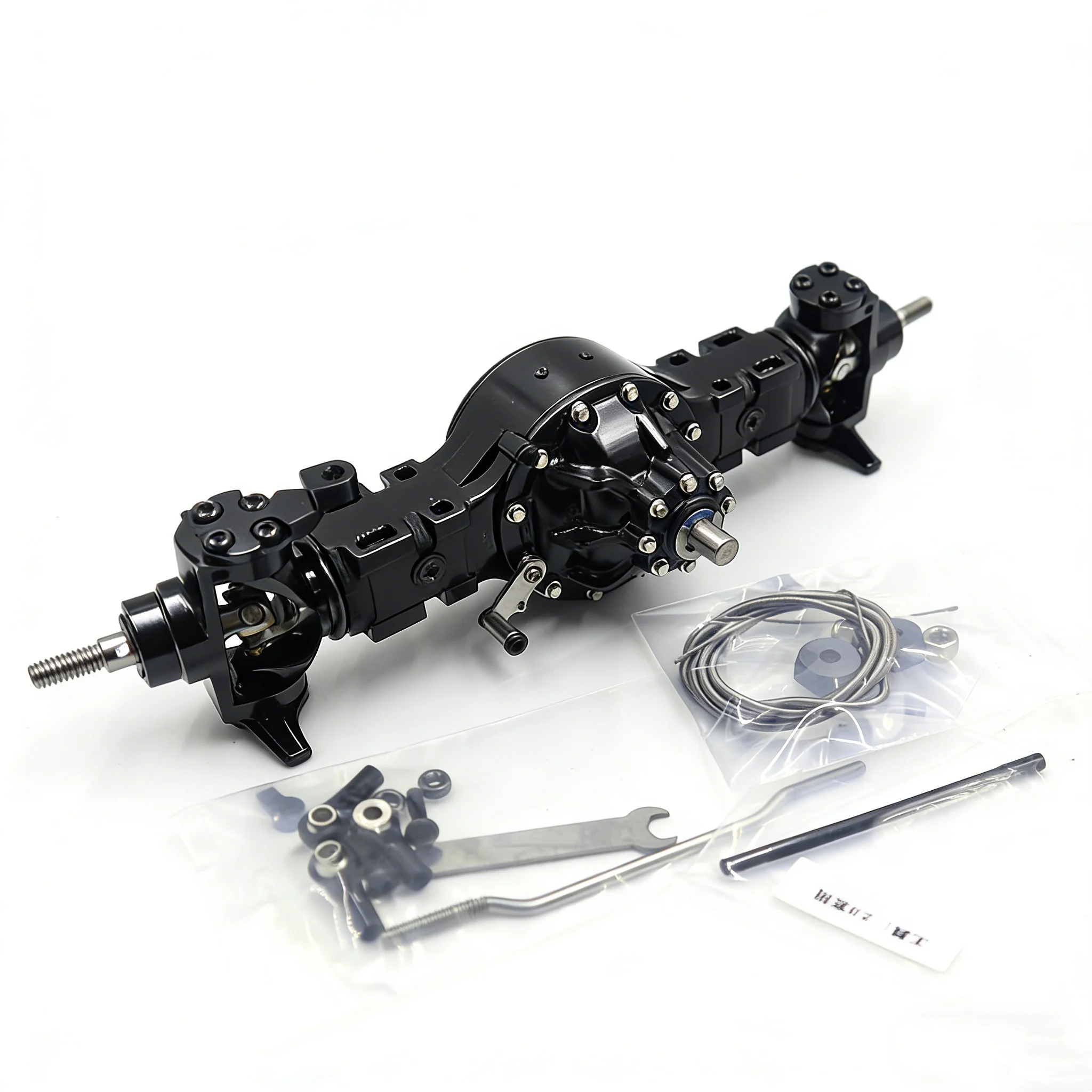 

Цельнометаллическая передняя ось с ЧПУ и блокировкой дифференциала для радиоуправляемых грузовиков Tamiya 1/14: SCANIA 770S, R620, VOLVO 750, FH16, ACTROS 3363, MAN TGX.