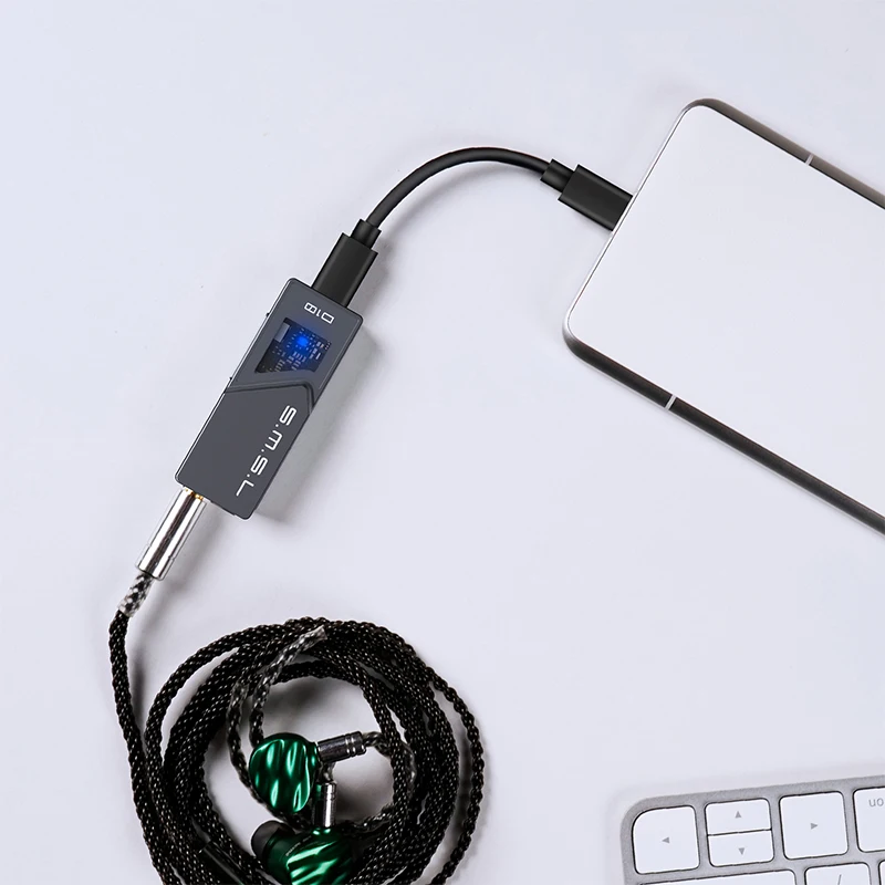 Портативный USB сбалансированный ЦАП SMSL D10, цифровой музыкальный усилитель для наушников CS43131x2, чип ЦАП 4,4 мм DSD256 PCM 32 бит/384 кГц