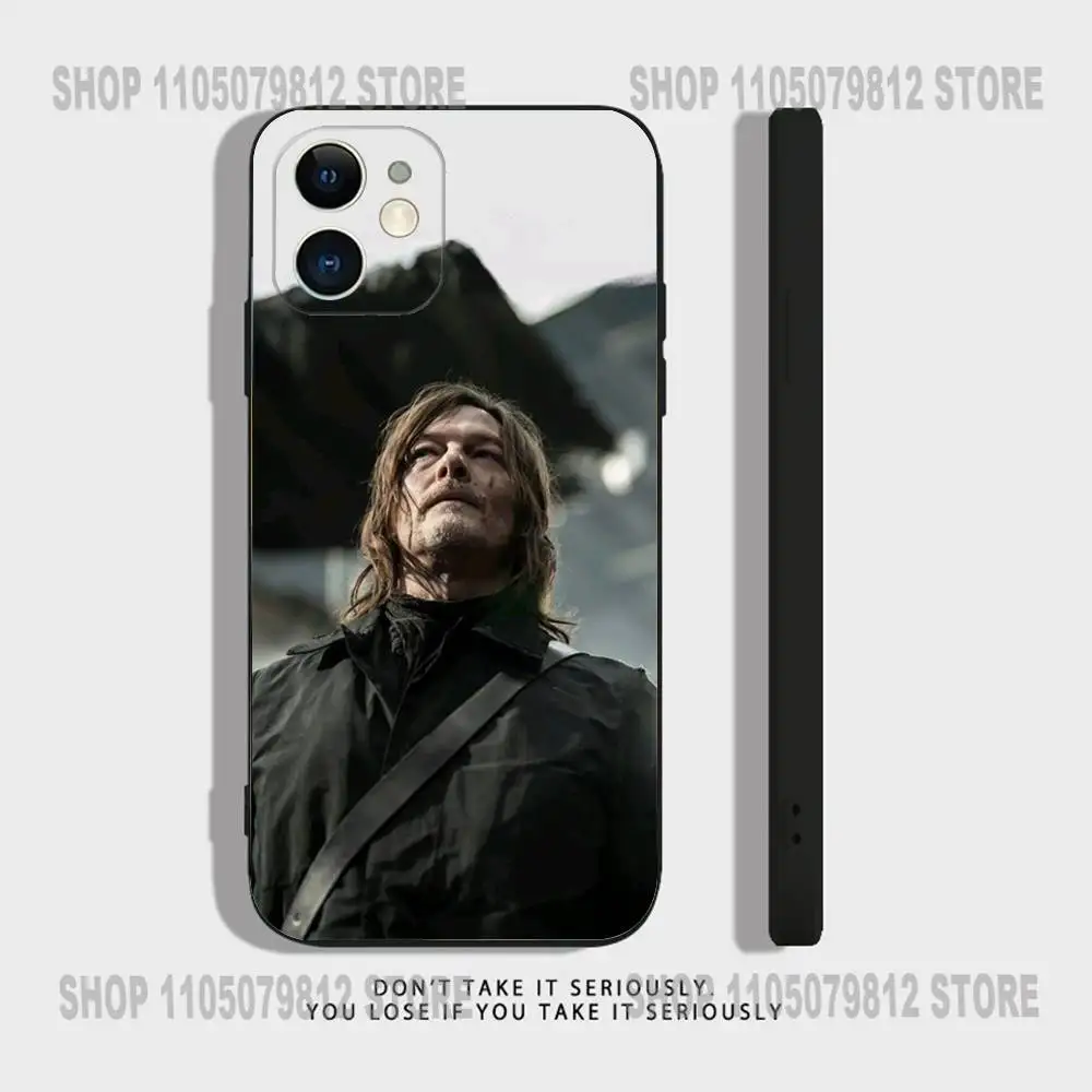 حافظة هاتف TWD T-The Walking Dead لهاتف iPhone 17 16,15,14,13,12,11,Pro,XS,Max,XR,Plus,Mini Soft Silicone Black مقاومة للصدمات
