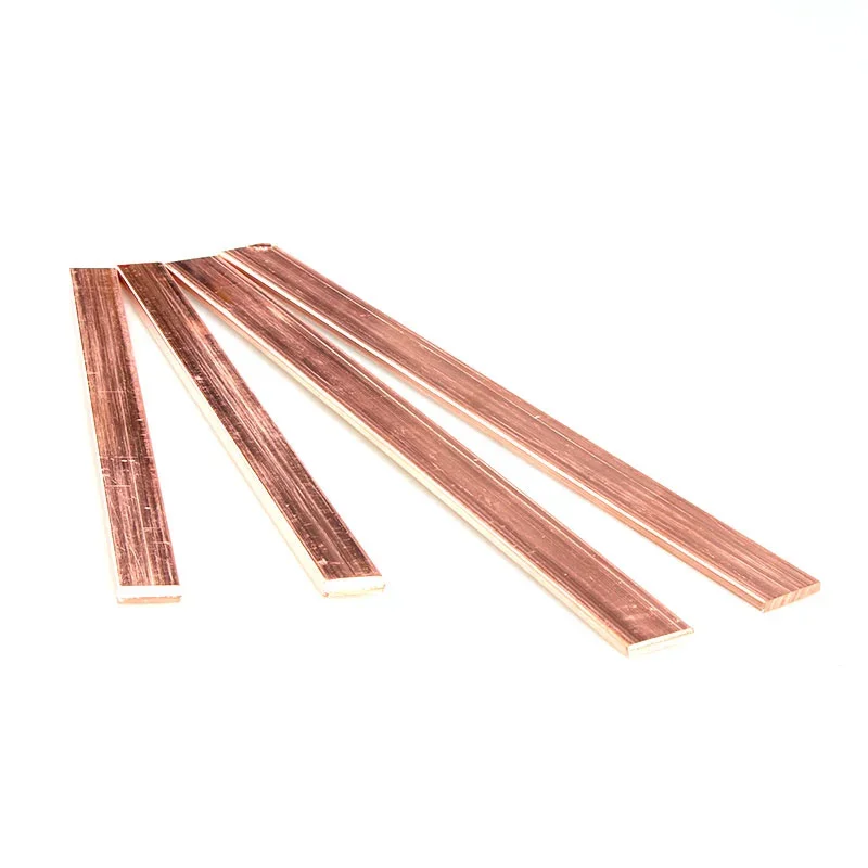 

T2 Copper Row Pure Copper Flat Bar Conductive Strip Bring Bar 3x8-20x500mm