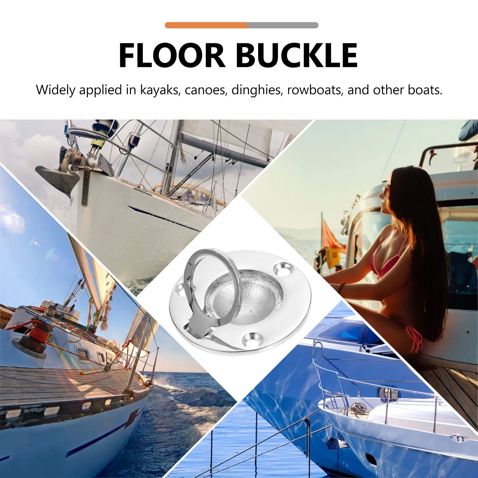 

1Pcs Kayak Deck Handle Smooth Surface Deck Grip Multi-Function Door Grip Professional Round Door Handle Boat Accessory