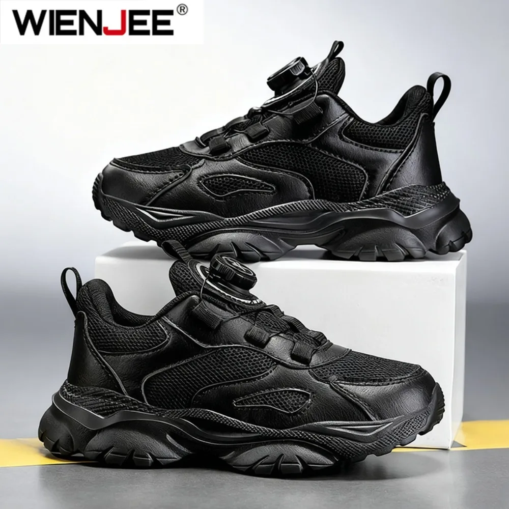 

Children's Fashion Sports Shoes Breathable Student Black School Walking Shoes Anti-skid Boys& Girls Casual Running Sneaker