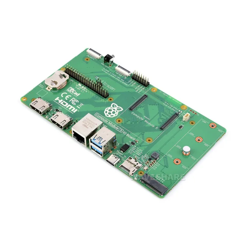 Raspberry Pi Compute Module 5 IO Board  with Gigabit Ethernet RJ45 port PoE function Reference Base-board Designed For CM5