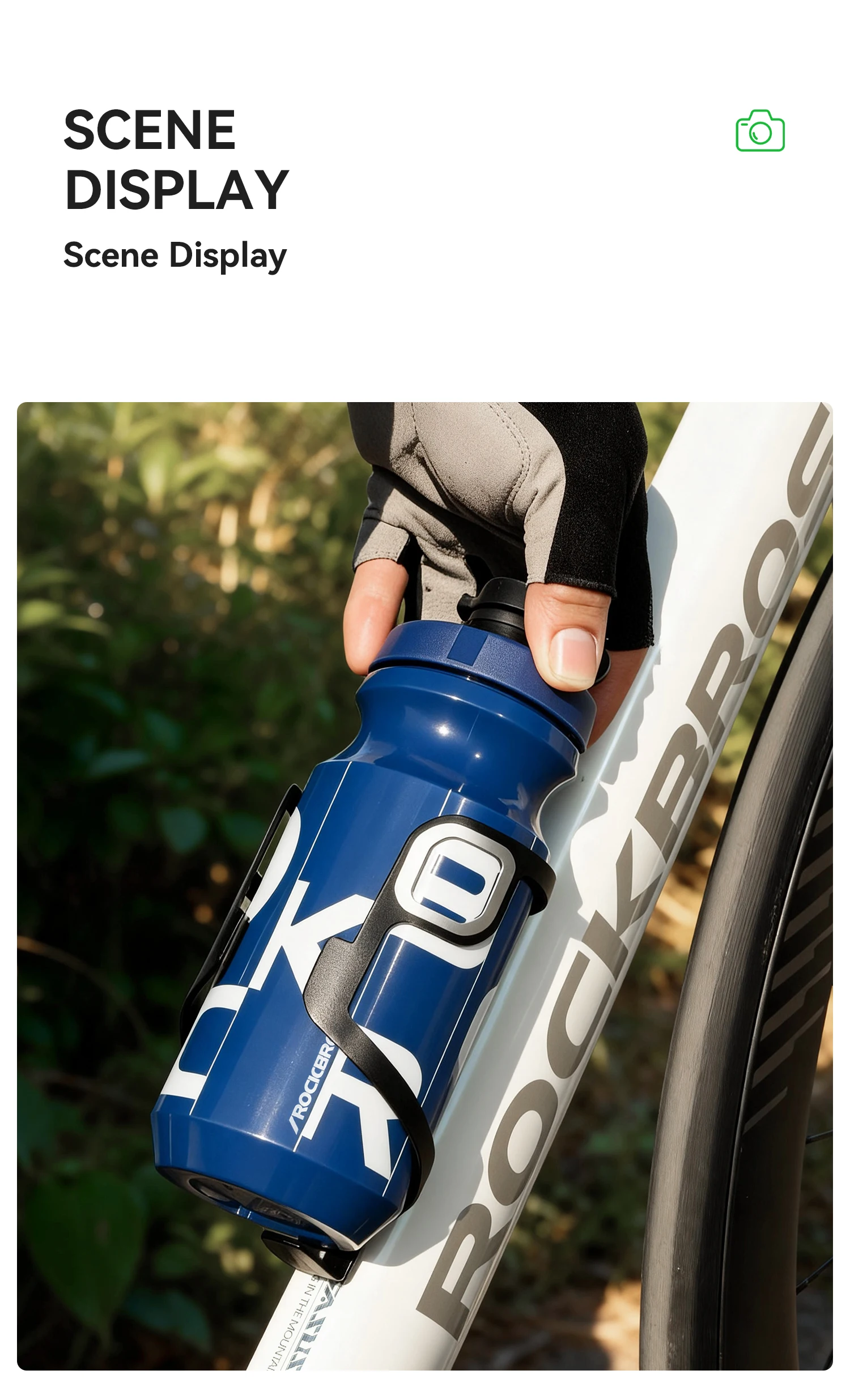 detail cyklistickej fľaše