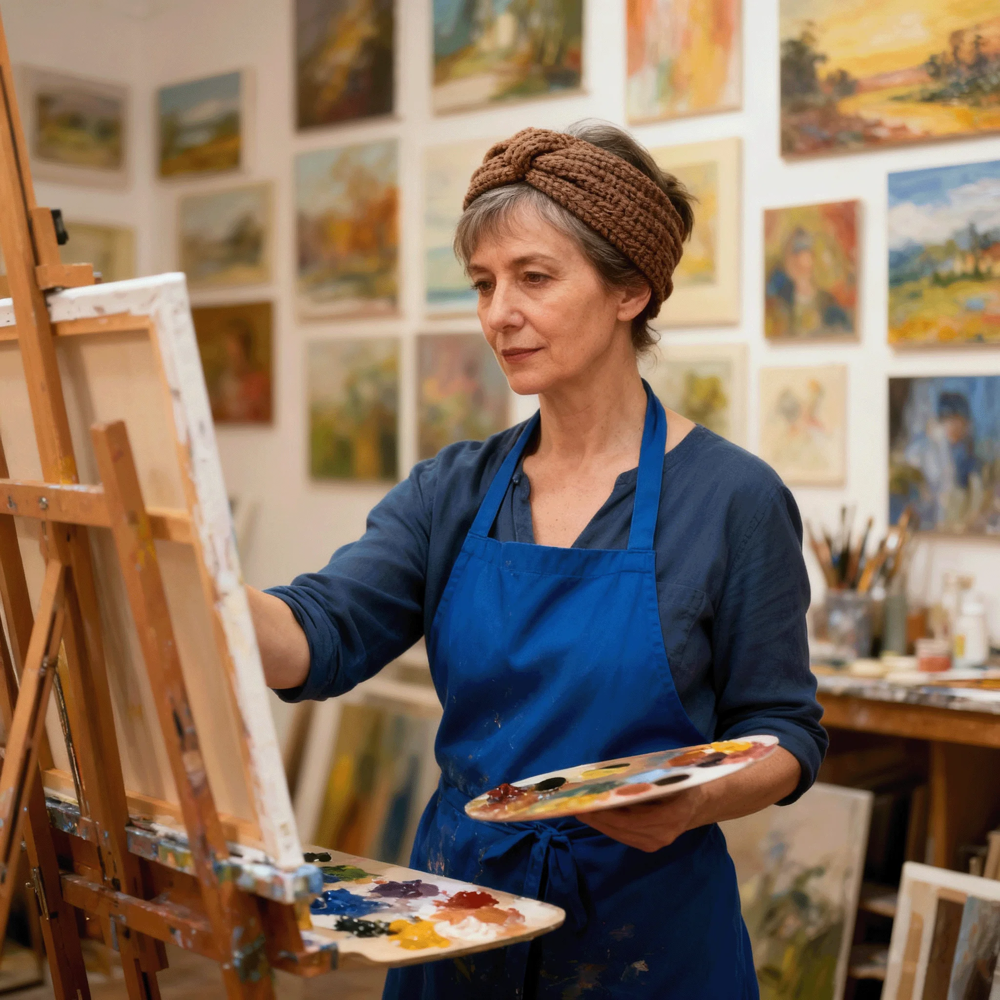 

Women's Thermal Ear Warmer Headband - Thick Knit Winter Headwear with Fashionable Design, Cold Weather Hair Accessory