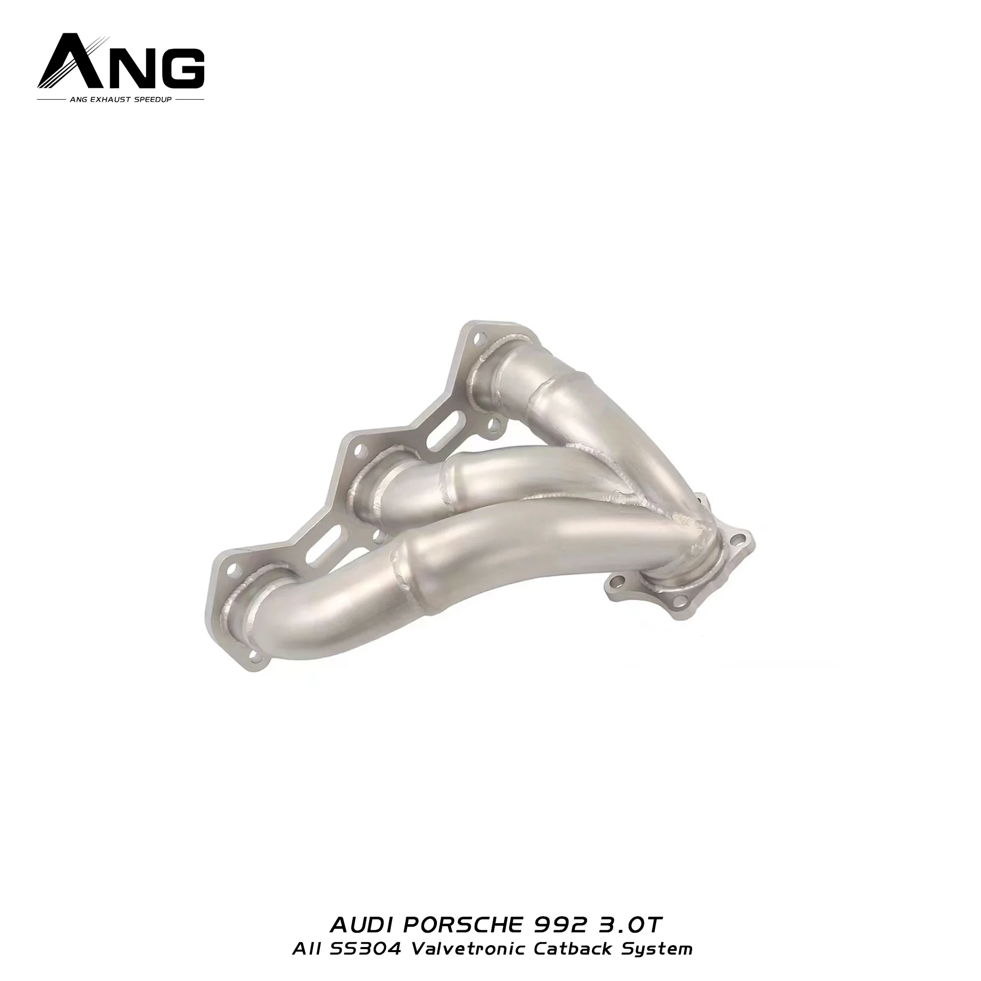 ANG Exhaust Manifold For  992 3.0T catted downpipe With Heat Shield Downpipe Manifold