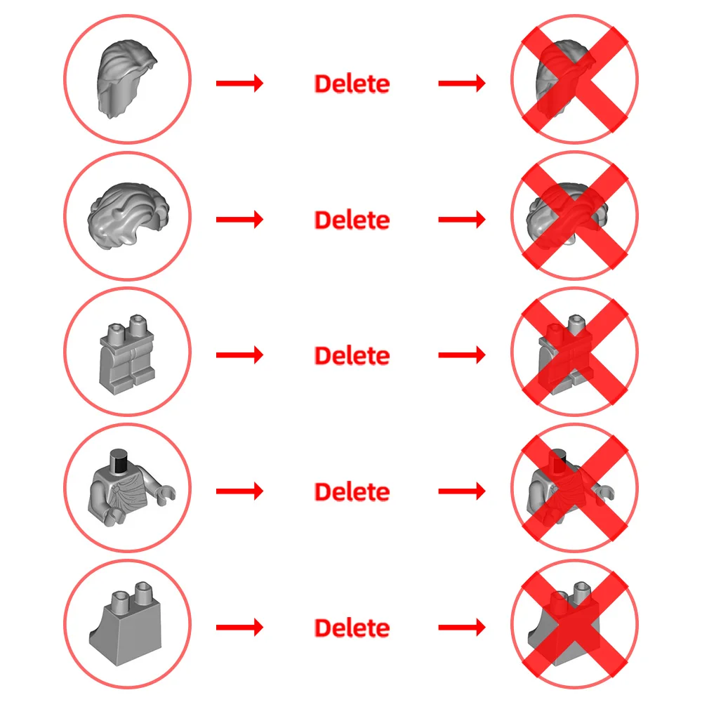 

MOC-176363 Popular Anime Invincible Brickheadz Building Blocks Model Invincible Action Characters Bricks Assemble Toys Kids Gift