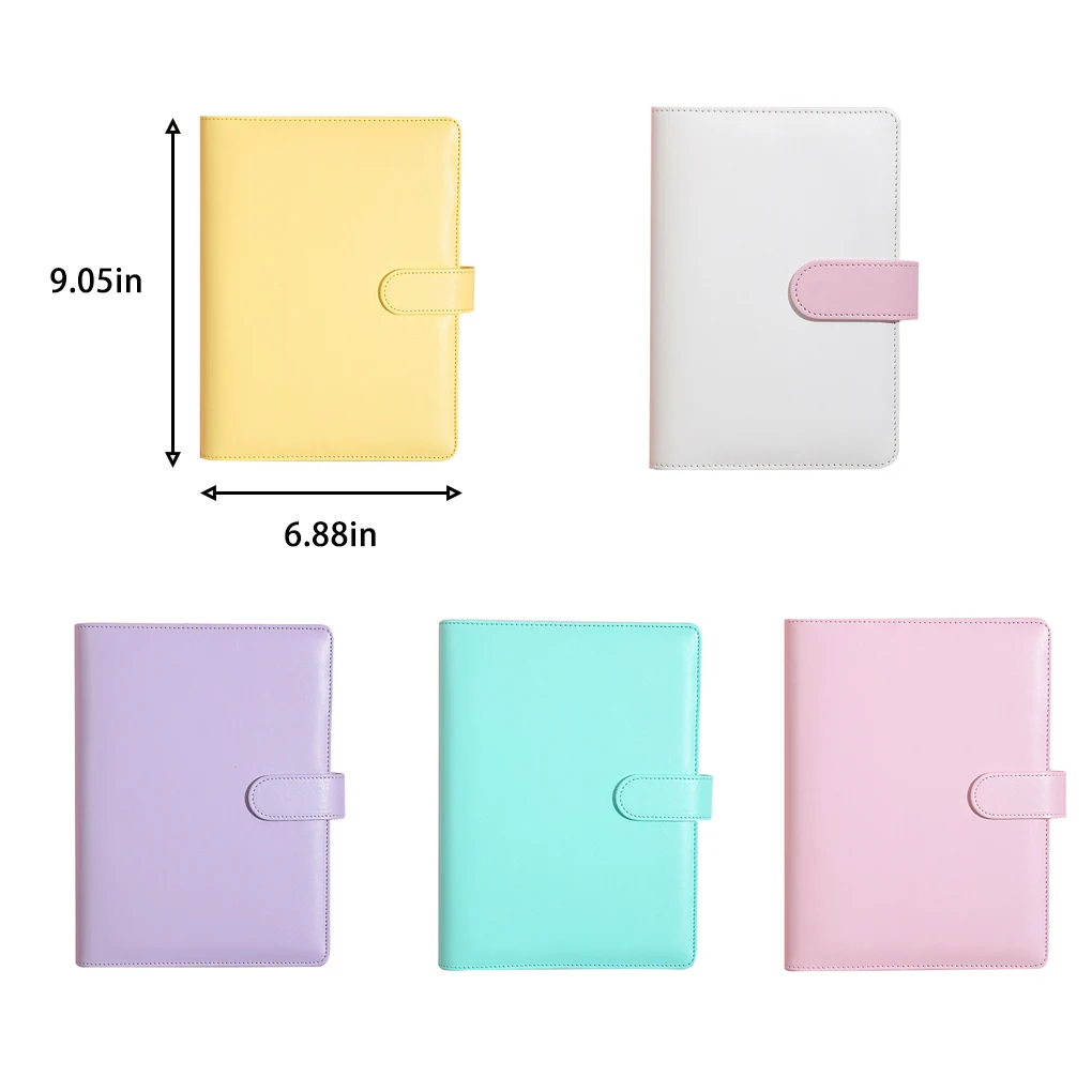 A5 PU Planner Notebook Budget Loose-leaf Envelope Diary Binder for