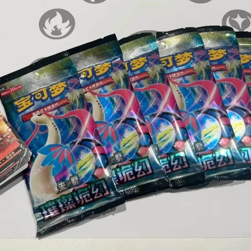 

100% Original Pkm Tcg Scarlet & Violet Csv8 Radiant Sinister Simplified Chinese 16.0 Trading Card Pack Collectible Card Boy Gift