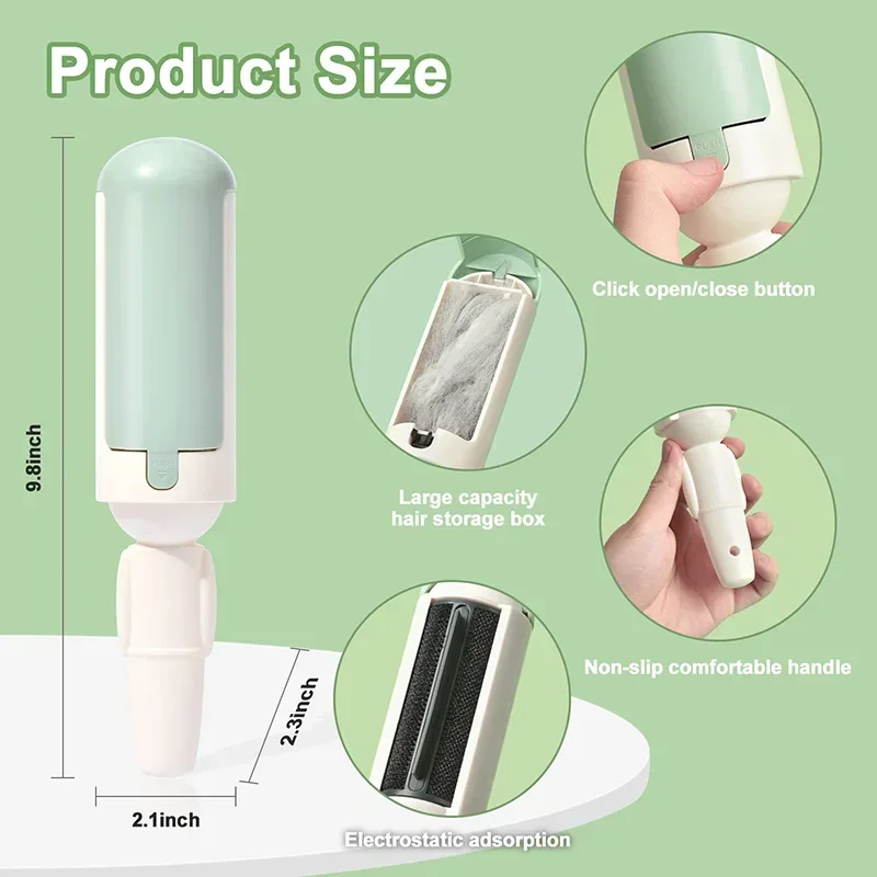 Pet Hair Remover Roller Home Dust Remover Clothes Fluff Dust Catcher Cat Dog Hair Removal Brushes Pets Accessories Cleaning Tool