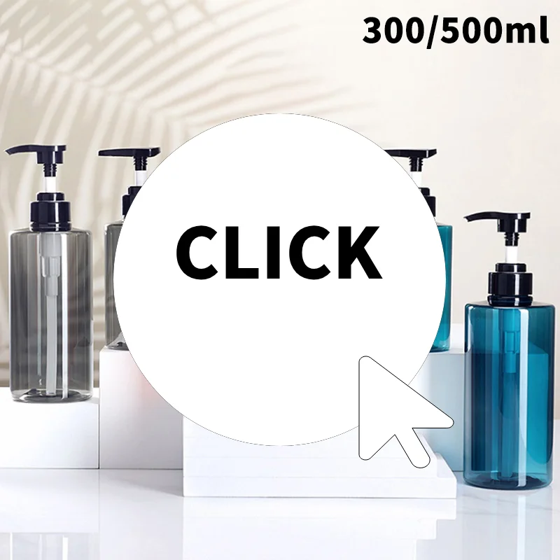 

Дозатор для мыла для рук 300/500 мл, пустые бутылки с насосом, дозатор для лосьона, портативные дорожные контейнеры для жидкости, аксессуары для ванны