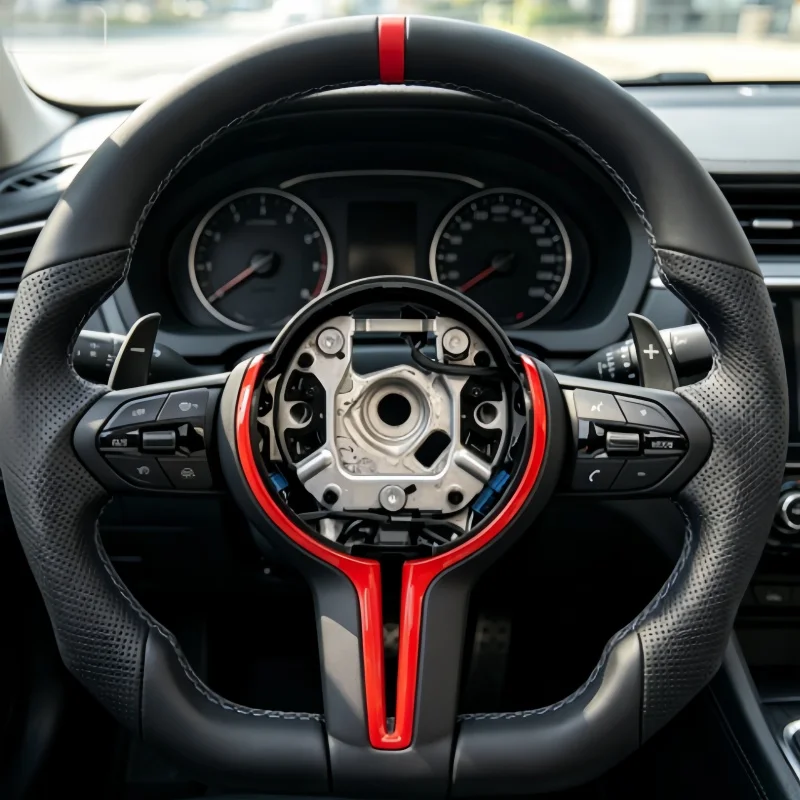 Car Steering Wheel Microfiber Leather M Sport 3 Series 6 Series F20 F21 F40 F52 F22 F30 Interior Accessories For BMW F Series