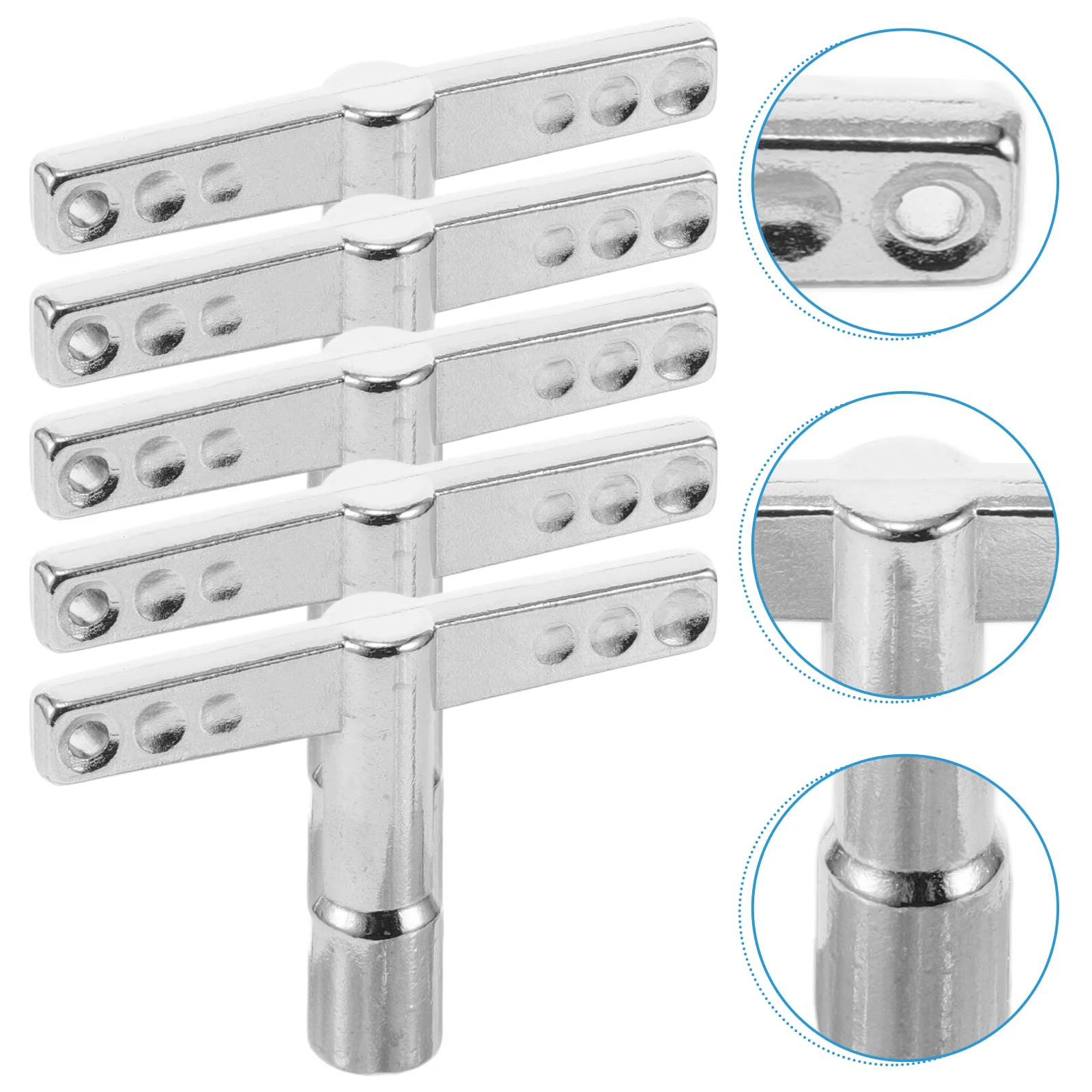 

5 Pcs Drum Key Tuning Accessory Adjustable Adjusting for Drummer Accessories Component Keys