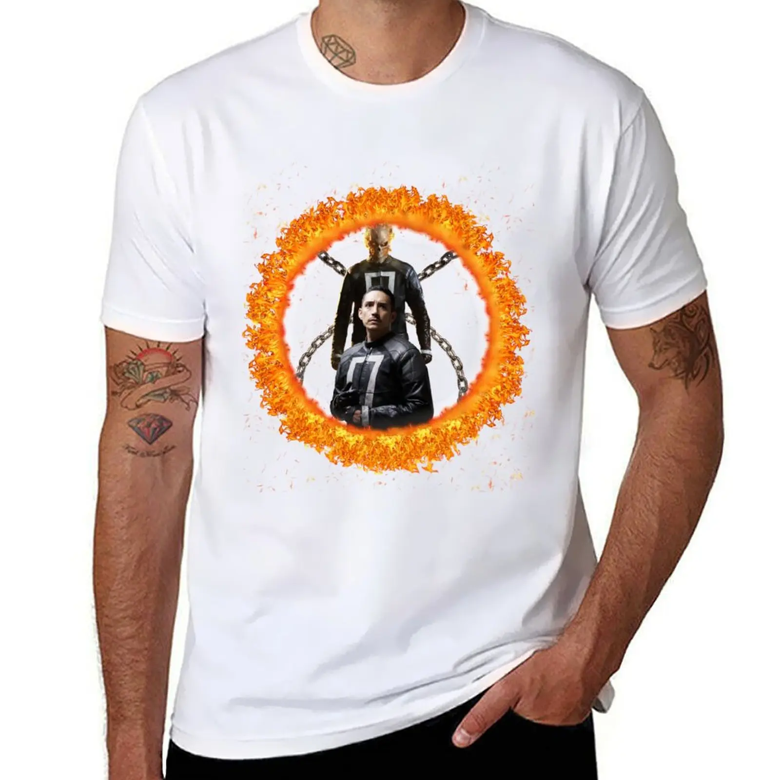 

Robbie Reyes Ghost Rider T-Shirt t shirts for man graphic funny funny t shirts cotton T-Shirt