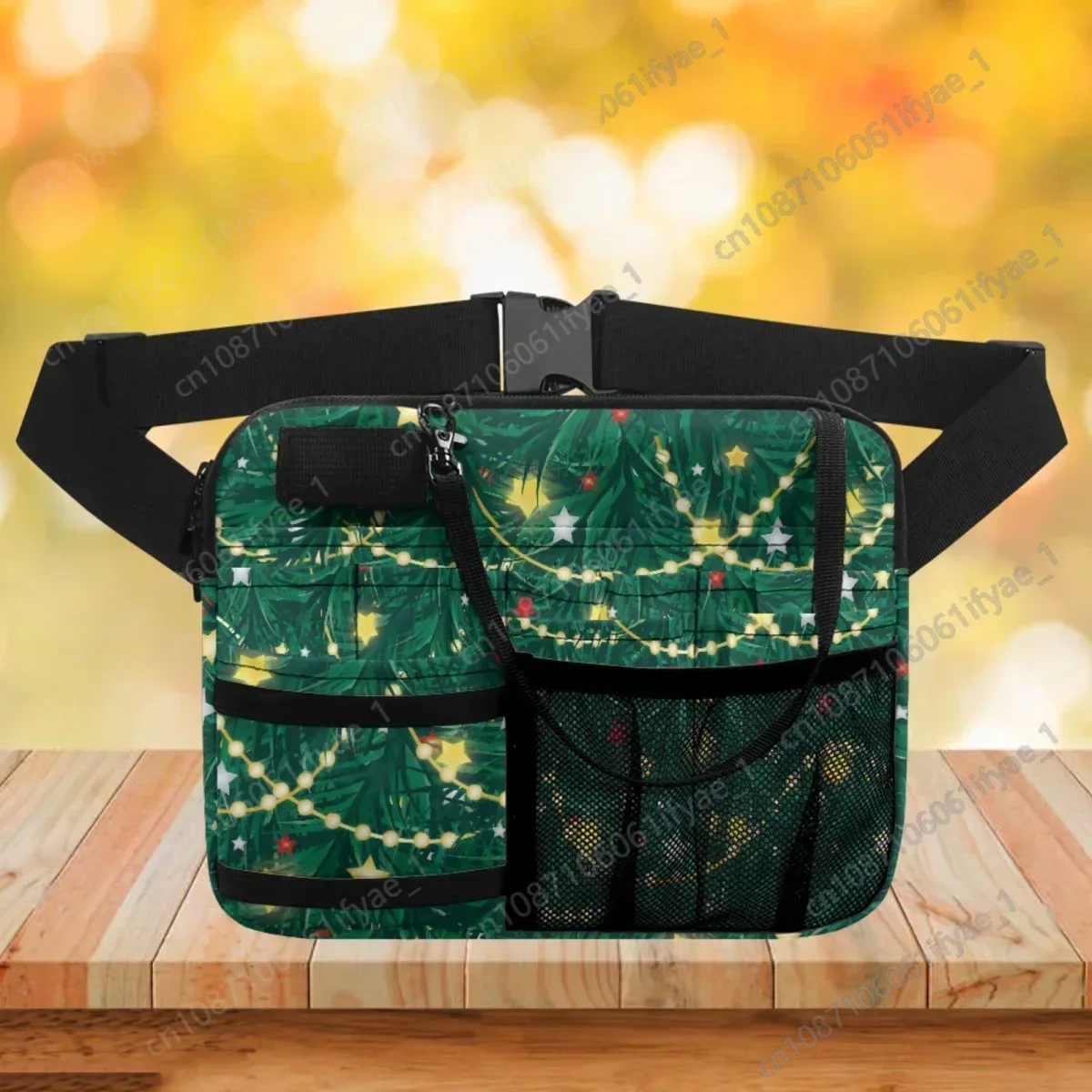 Fanny Packs Christmas Decorations Portable Adjustable Strap Shoulder Waist Bags Custom Design Zip Organizer Bolsas Para Mujeres