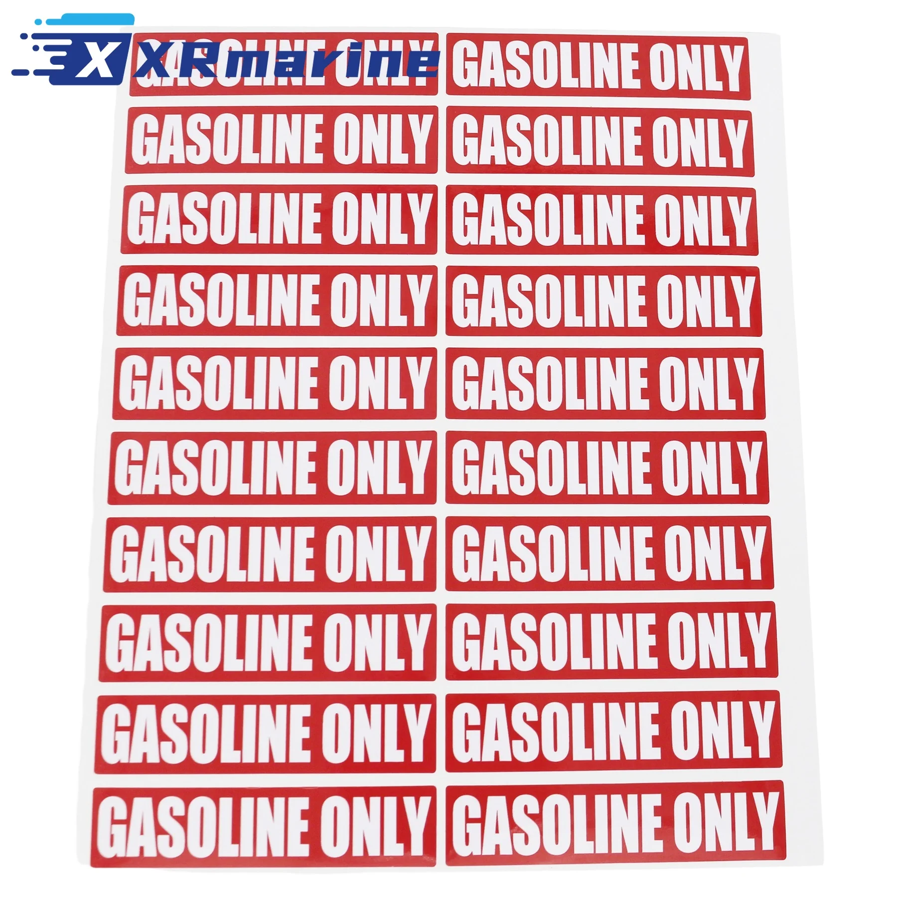 20Pcs Gasoline Only Gas Sticker Fuel Caution Warning Decal Door Tank Diesel Oil