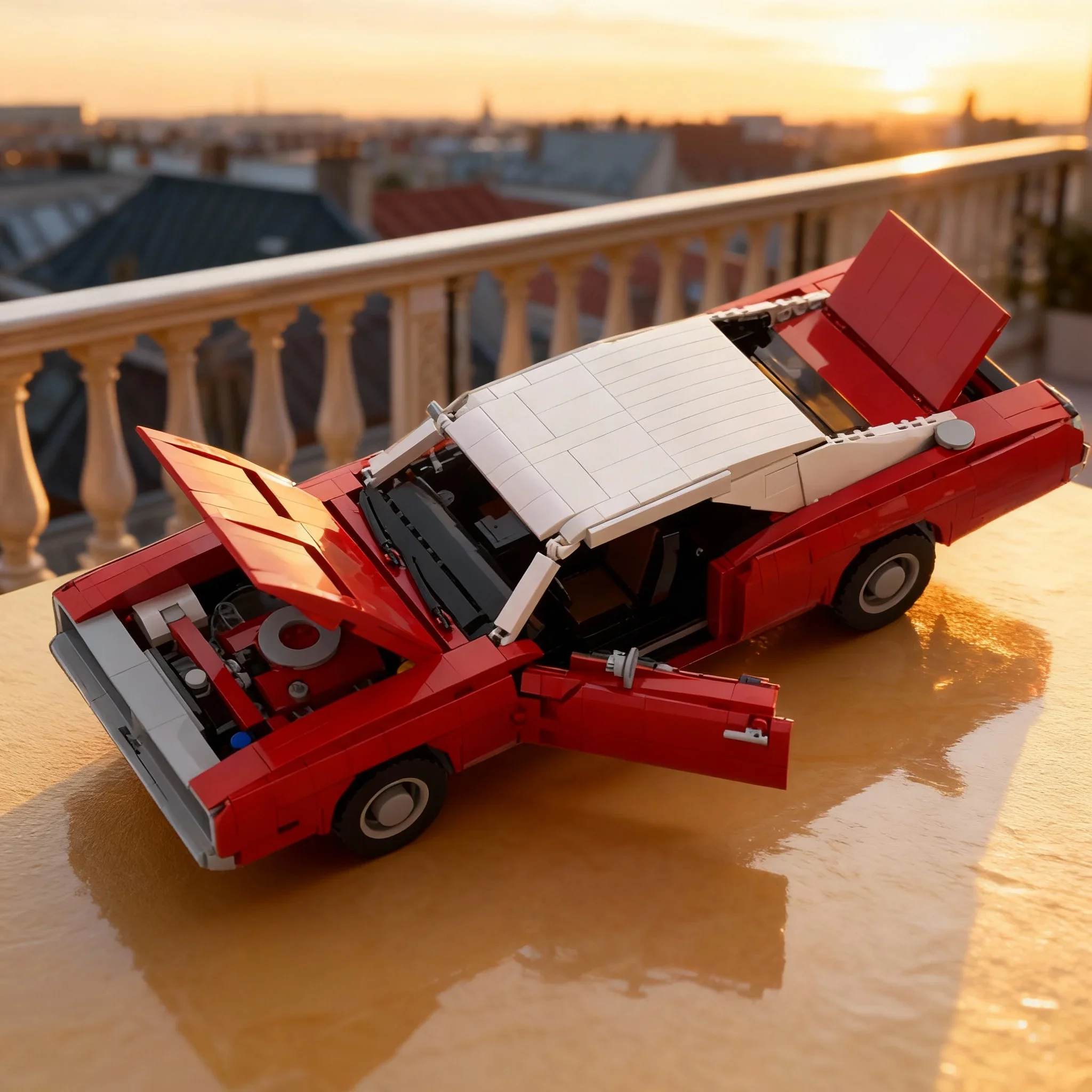 1615pcs MOC Dodge Charger Creator Expert Model Building Blocks Construction Festival Gift Creative Assemble Idea Toy Education