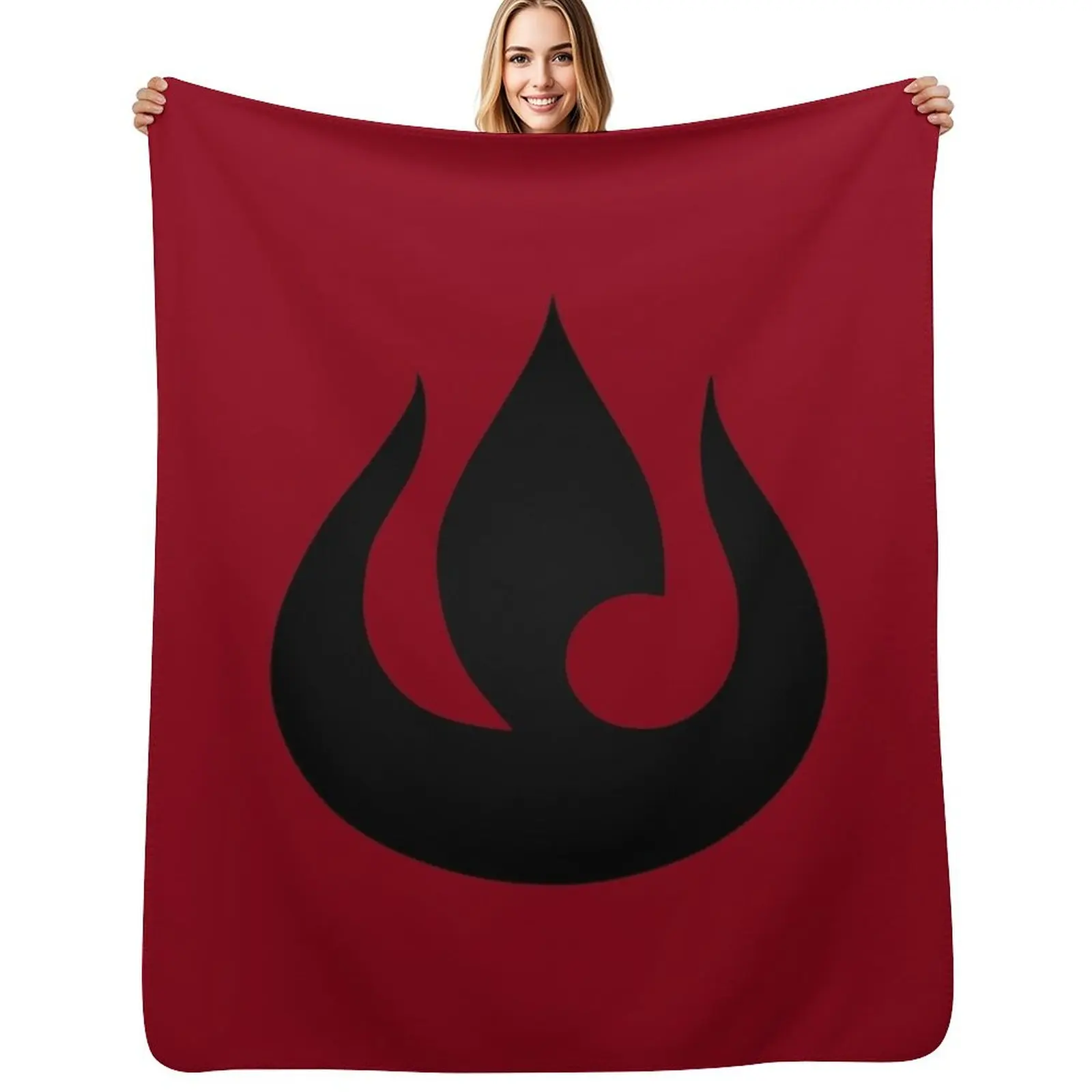 Fire Nation Logo Throw Blanket All Weather Soft Throw Blanket for Sofa
