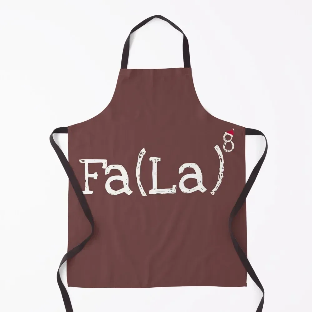 

Math Nerd Christmas - Fa la la la exponent Apron Barber for women with pocket Apron