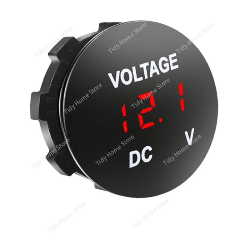 

12-24V Car Battery DC Voltmeter Digital Display with Smooth Surface, Modified Measuring Instrument