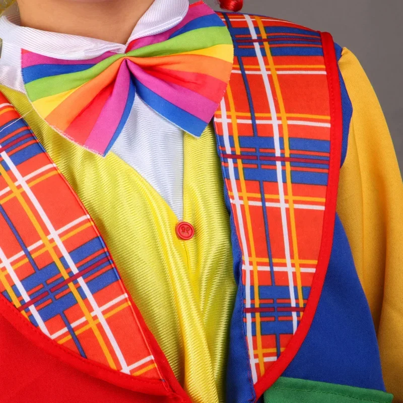 Costumes de clown de carnaval amusants pour garçons et filles, olympiques de fête costumée, habillage de Noël, MN9