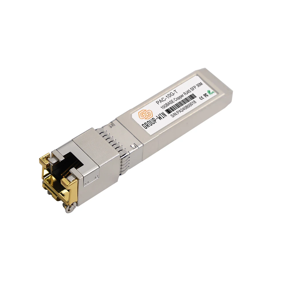 10G Copper SFP+ Module 10GBase-Tx 2.5G Fiber Optical RJ45 Ethernet Port 10Gbps Transceiver Module Transmission
