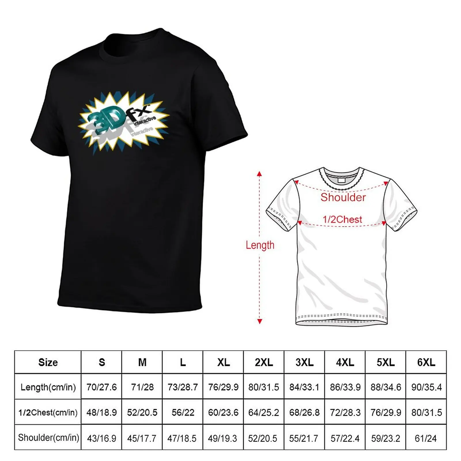 3Dfx Interactive Splash T-Shirt man t shirt heavy cotton man t shirts graphic man t shirt cotton high quality T-Shirt