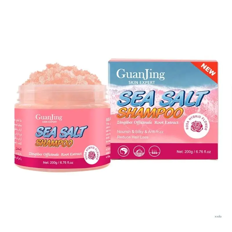 

GUANJING Sea Salt Hair Shampoo Anti-Dandruff Scrub Shampoo Itchy Scalp Shampoo Anti-Dandruff Itch Dry Oily Hair Shampoo Hair