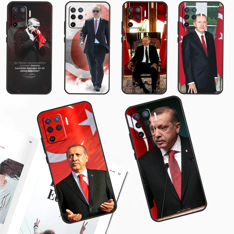 President Turkey Recep Tayyip Erdogan For OPPO A54 A74 A94 A57S A53S A58 A78 A98 A16 A76 A96 A15 A17 A77 A5 A9 A52 A72 A79 Case