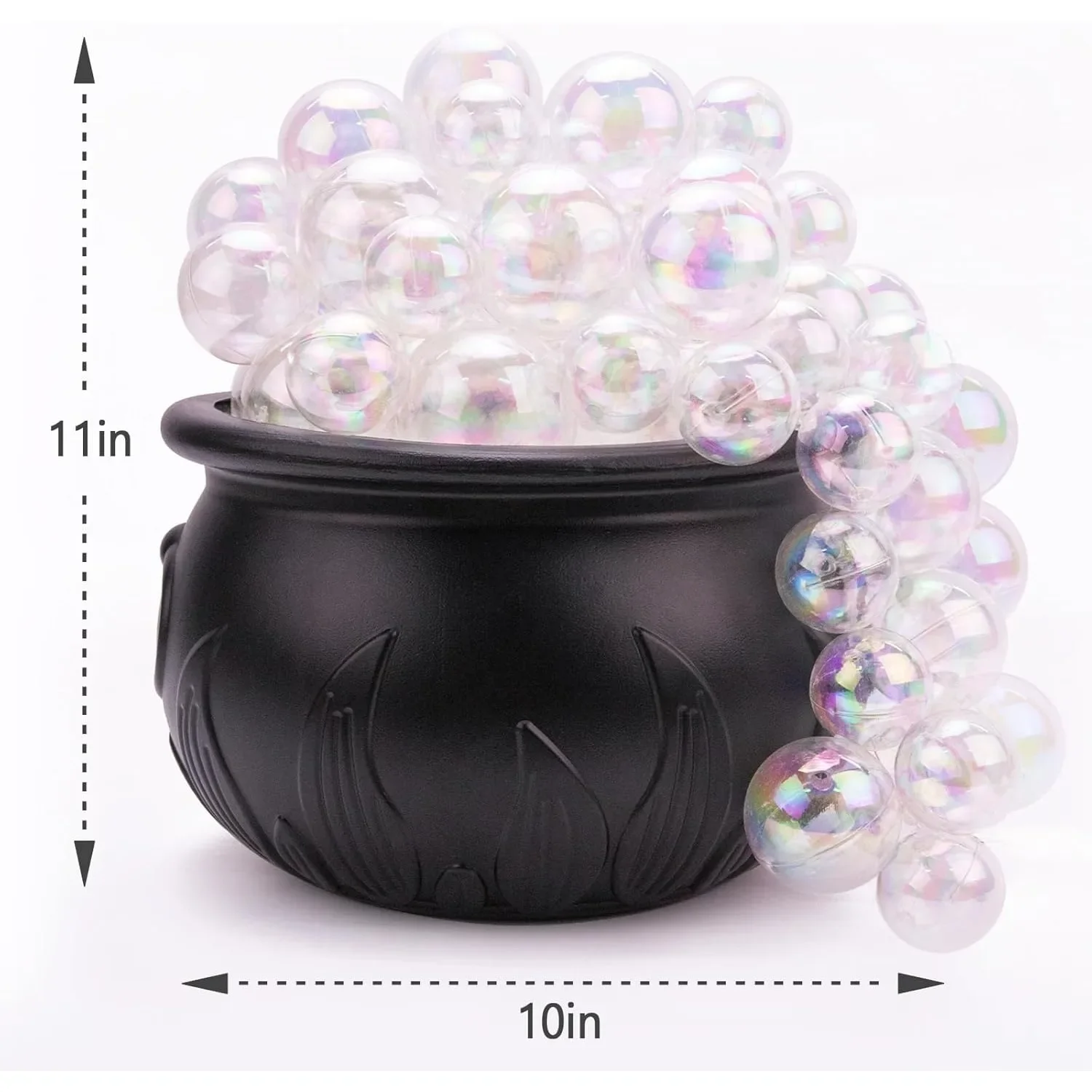 할로윈 DIY 버블링 가마솥 블랙 플라스틱 그릇, 으스스한 빈티지 장식, 가정 주방 룸 파티 테이블 장식, 실내 선물