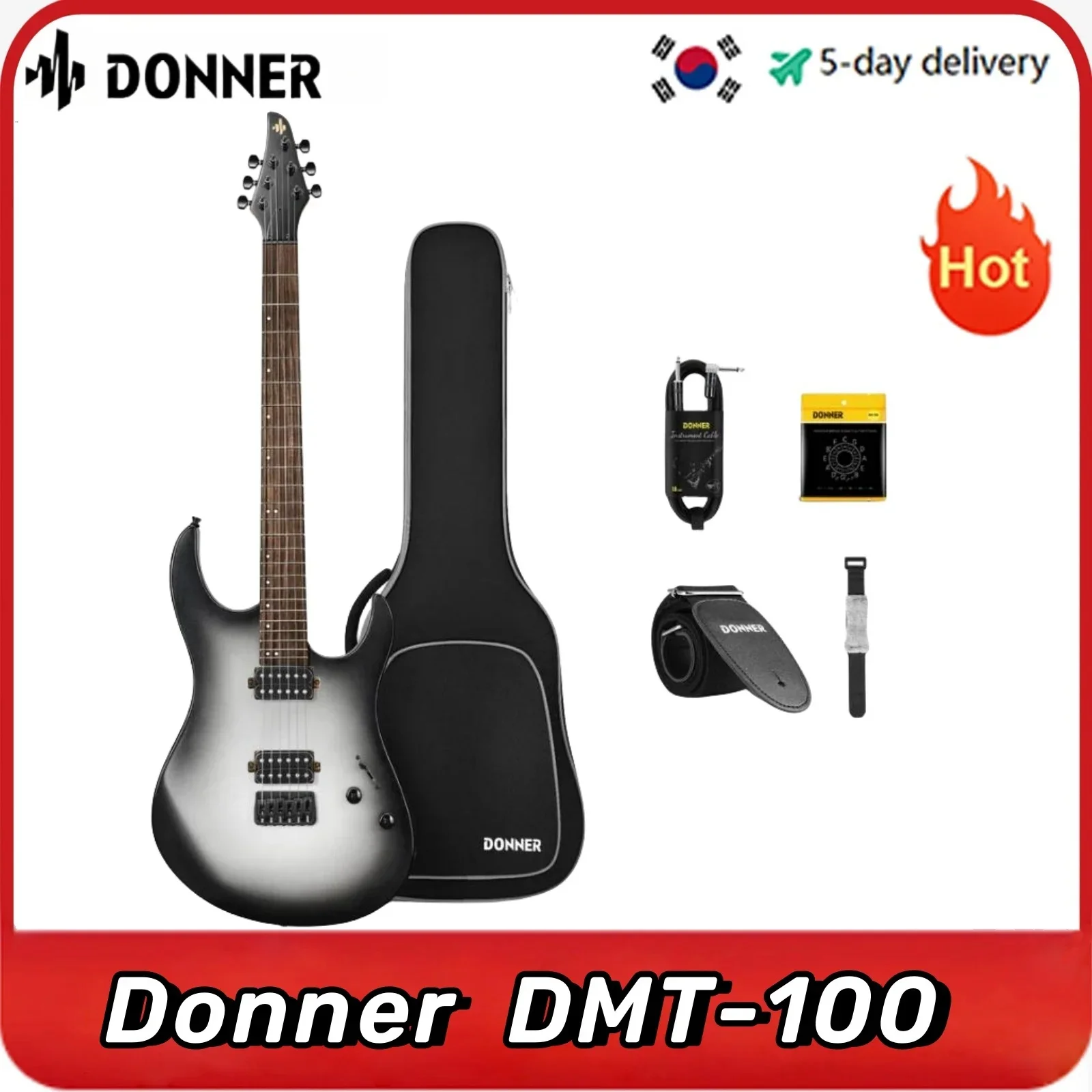 

Donner DMT-100 Electric Guitar for Portable travel playing Gradient color