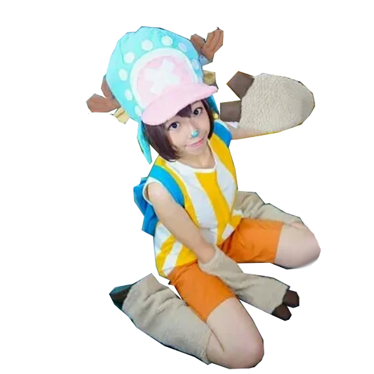 One Piece Tony Tony Chopper Cosplay Costume with hat customized