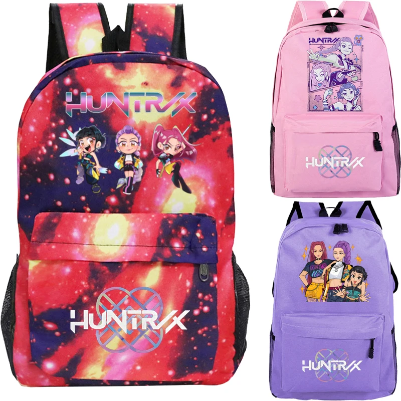 

Kpop Demon Hunters School Bags Children Bookbag Travel Bagpack Hight Quality Daypack Students Back Packs Women Laptop Backpack