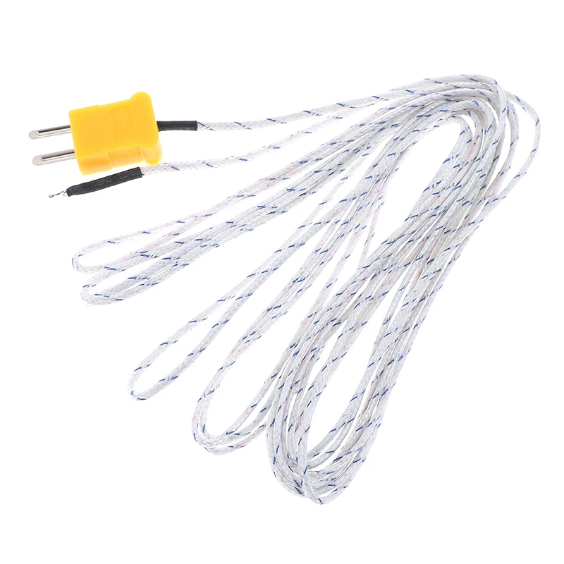 (Ce14)5M K Type  Line Test Length Wire Temperature Thermocouple Sensor Probe Tester Line Multimeter Tester Line