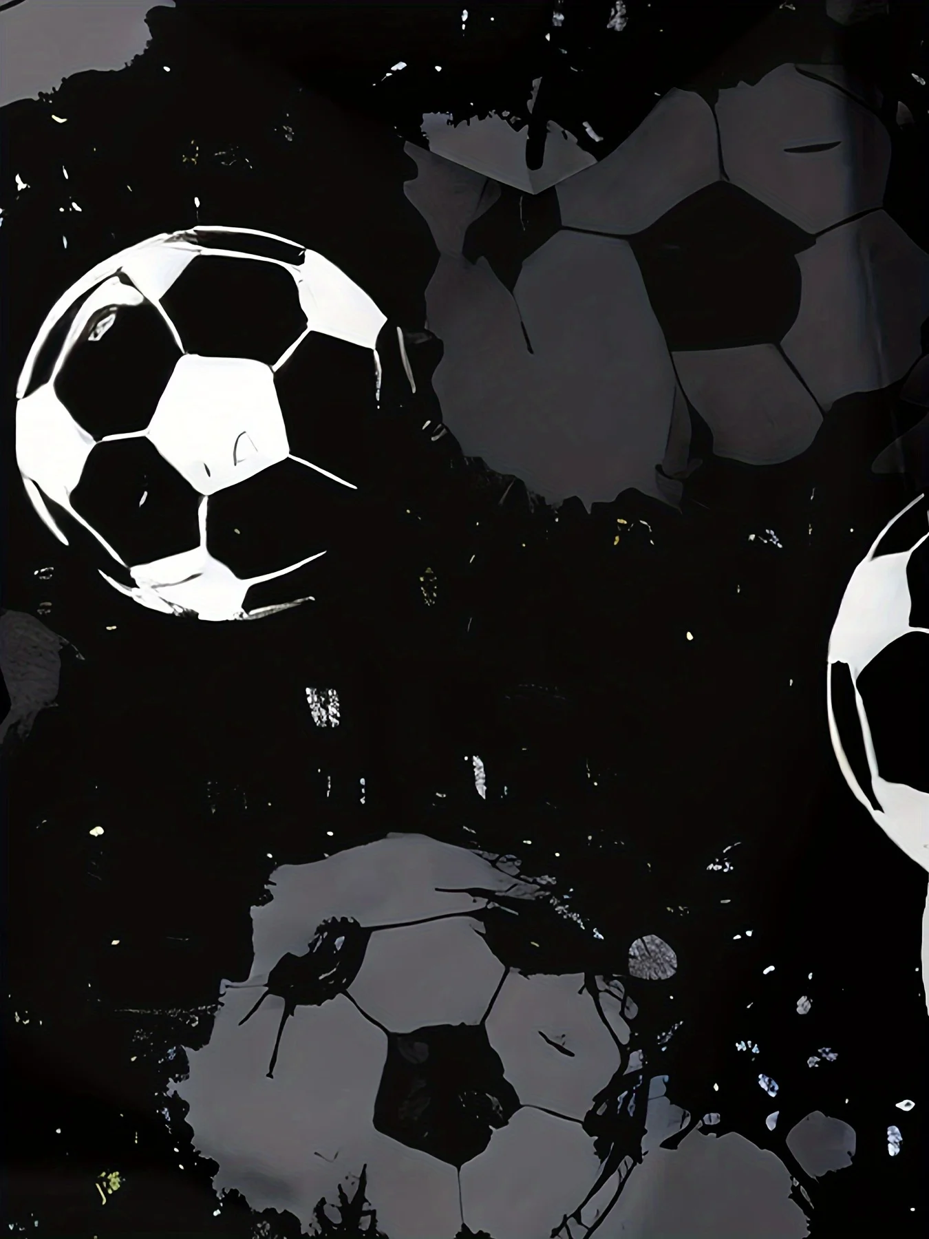 Boys' 3D Soccer Ball Harajuku Print Hoodie Casual Polyester Long Sleeve, Slight Stretch, Hooded Active Sweatshirt for Running