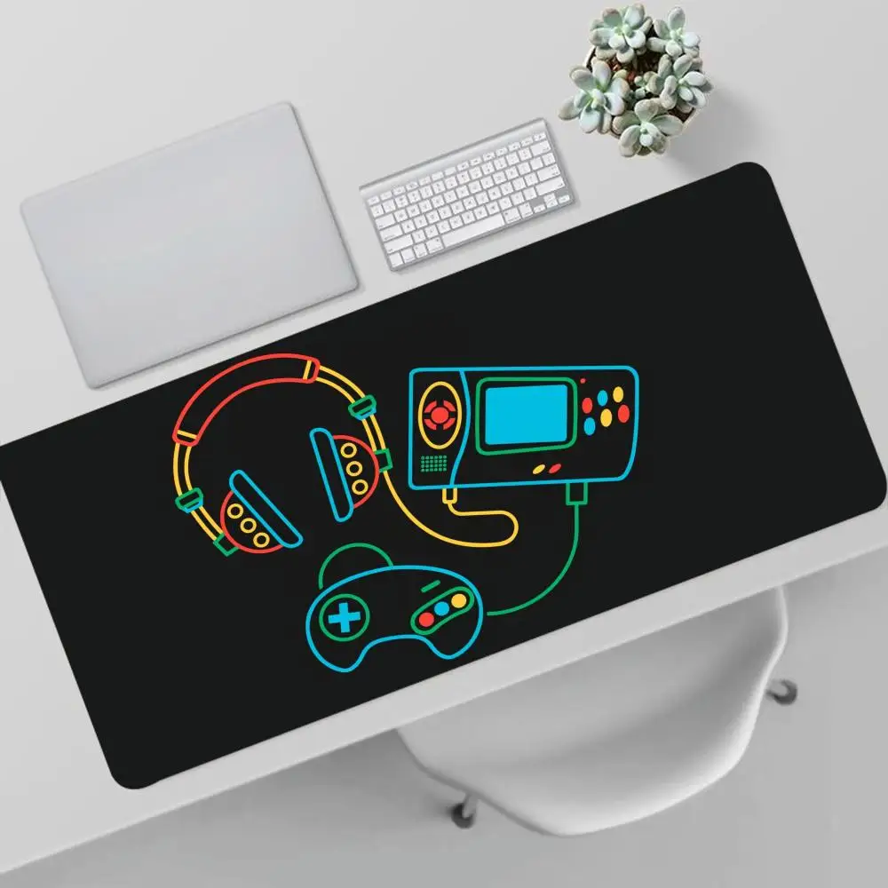 Game C-Console Symbols Mouse Pad Mousepad Xxl Mouse Pad Gamer Deskmat Computer Accessories Desk Mat Game Mats Gaming Mause