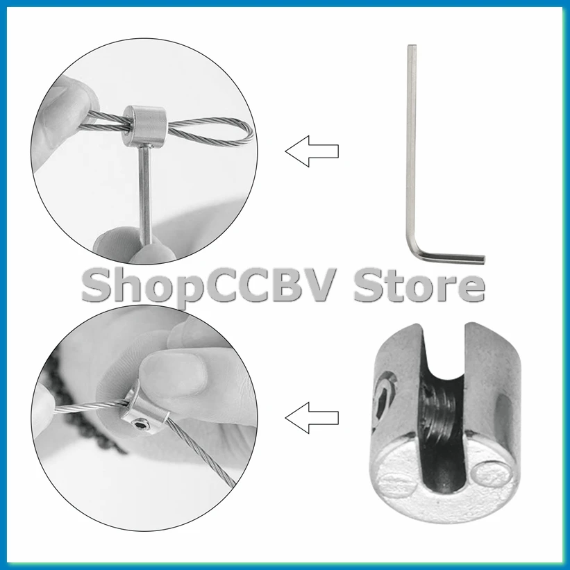 

Набор карнизов для настенного крепления для художественного дисплея - проволока для подвешивания фотографий из нержавеющей стали-A50M