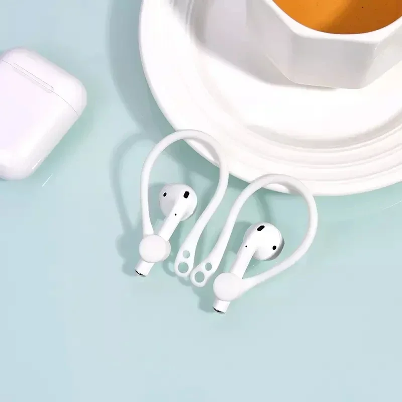 Auriculares con gancho antipérdida de silicona suave para Apple Airpods 1, 2, 3 Air Pods Pro, auriculares inalámbricos con Bluetooth, correa para