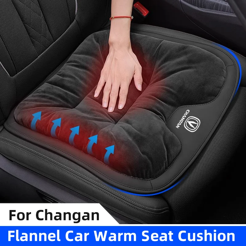 3D Flannel Car Seat Cover For Changan CS35 alsvi CS55 CS75 CS85 CS95 Winter Warm Seat Cushion Anti Slip Car Front Chair Seat Pad