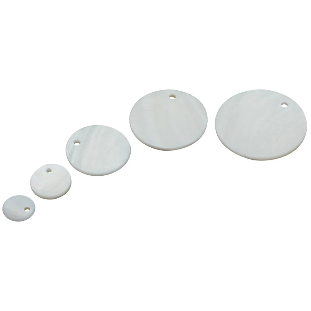 

20 PCS Shell Earring Accessories Natural Jewelry Making Supplies Perforated Sea Shell Beads for Earrings Bracelets Cosplay