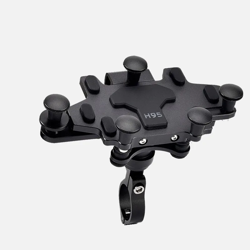Universal Motorcycle Phone Holder Multiple installation methods Alloy Shock-Absorbing Phone Stand Adjustable Navigation Bracket