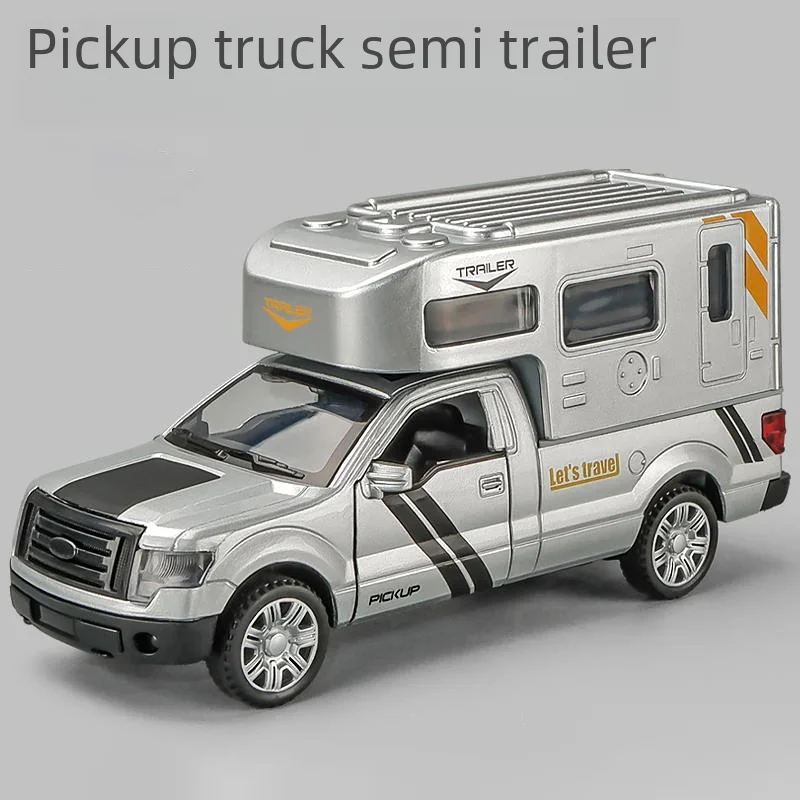 1:32 Ford F150 RV Pickup Truck Alloy Model Car Toy Diecasts Metal Casting Sound and Light Car Toys For Children Vehicle