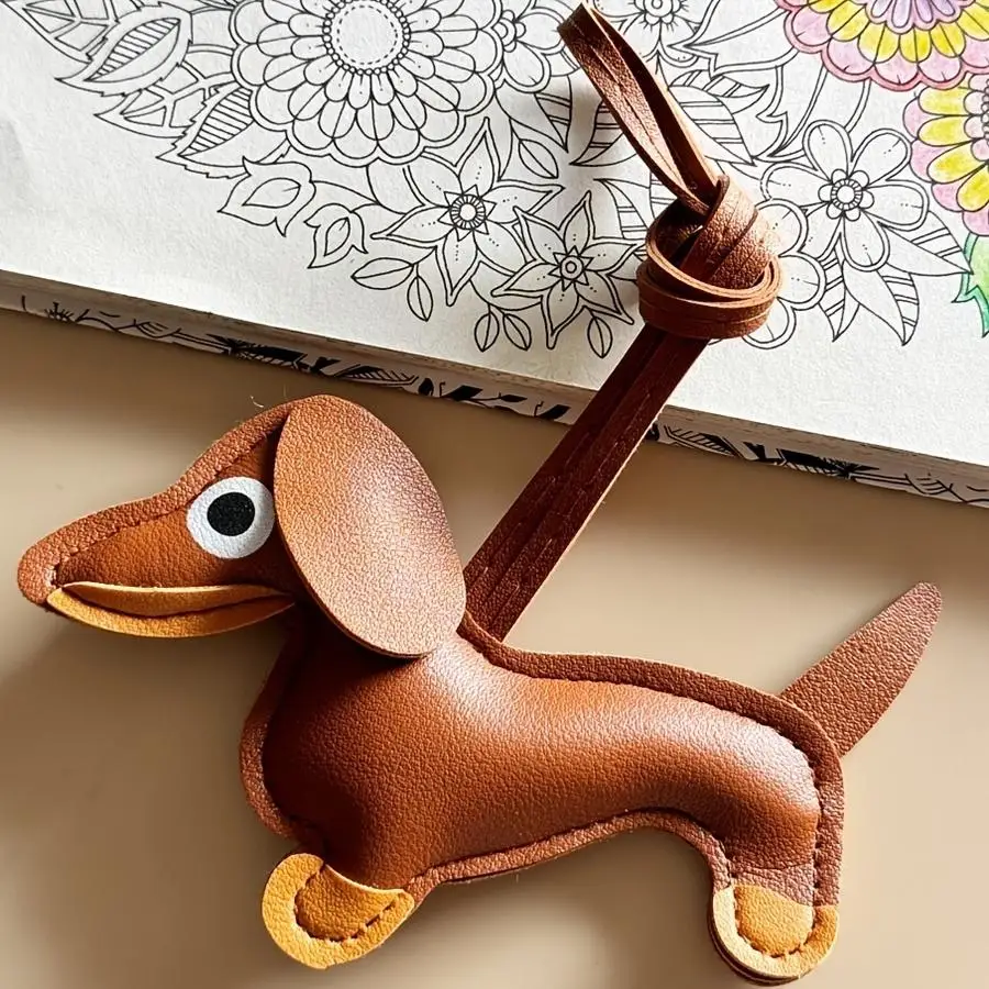 1/5/10/20/50/100pcs Dachshund Keychain Sets - Cute Dog Pendant with Removable Strap, Multifunctional Cell Phone Case, and Car Ke