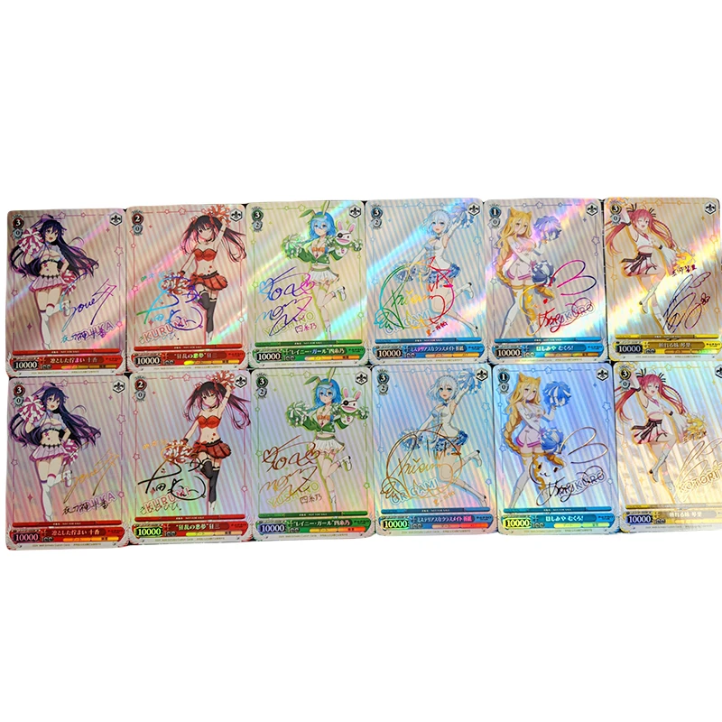 

Diy Weiss Schwarz Ws Series Anime Figure Tokisaki Kurumi Homemade Rare Collection Flash Card Game Card Boy's Birthday Gift