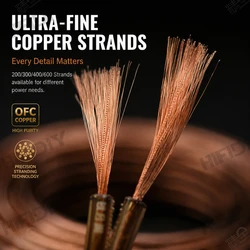 HIFIDIY LIVE Speakers loudspeaker Wire Cable Audio line Cable DIY HIFI Fancier OFC Pure Oxygen-Free Copper 200 300 400 600Core