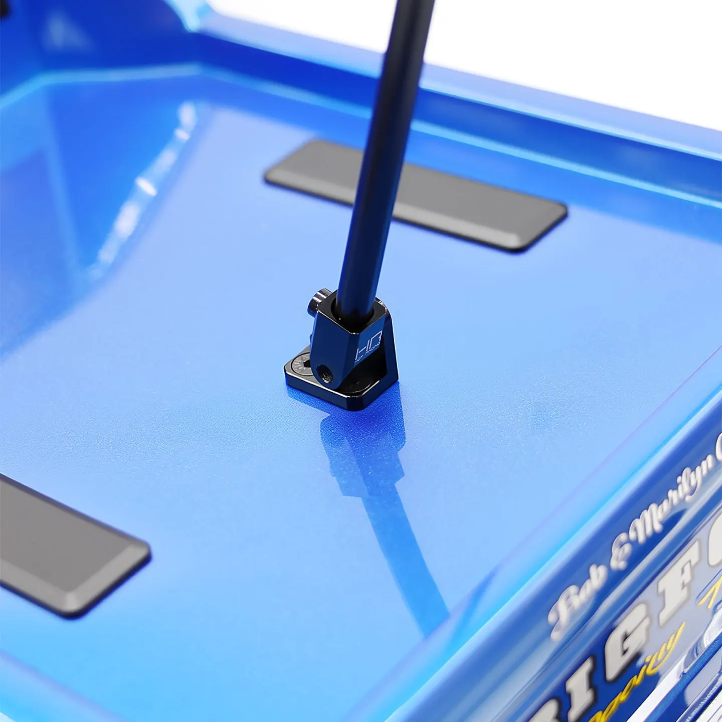 HR Traxxas 1/10 Bigfoot Monster Truck 4x4 Aluminiumlegierung, feste Basis, simulierte Flagge mit verstellbarem Winkel, RC-Autoteile