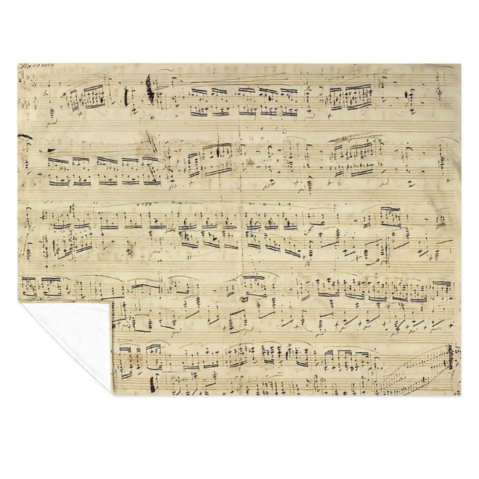 

Chopin Notes (Music) Throw Blanket Sofa Throw Luxury Designer Baby Luxury St Blankets