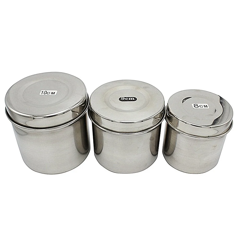 1Pcs Dental Stainless Steel Cotton Canister Medical Cotton Ball Tank Alcohol Disinfection Jar Oral Ointment Cylinder  Material